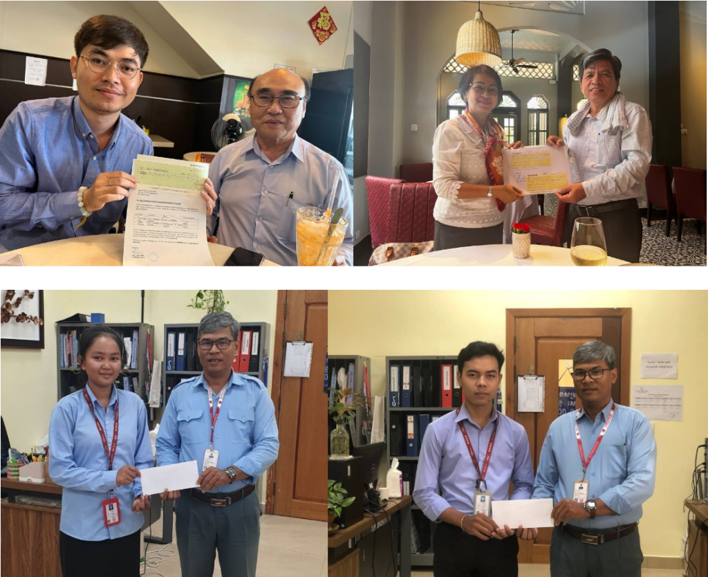 Sponsorship of two Cambodian University Students