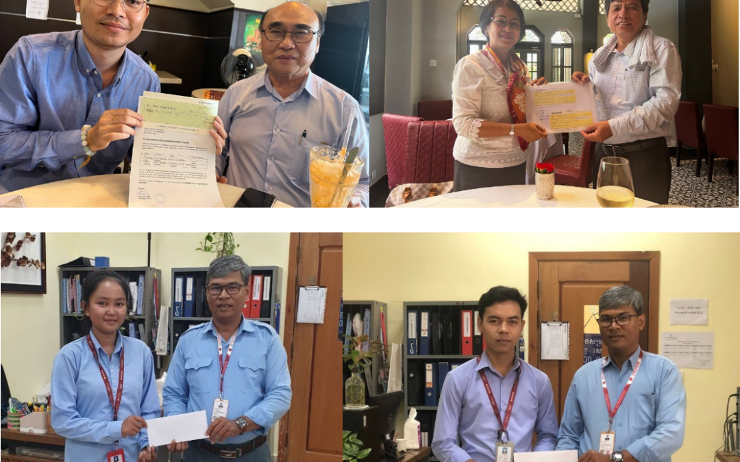 Sponsorship of two Cambodian University Students